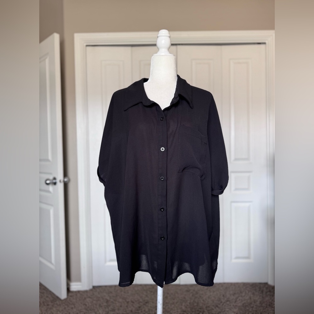 SHEIN Curve Loose Button Blouse size 3XL
